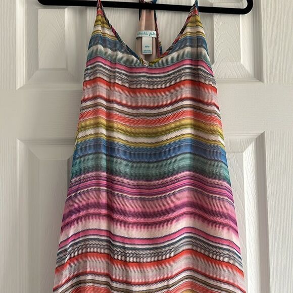 Charlie Jade Women’s Multi Color Striped Spaghetti Strap Dress - Picture 2 of 9